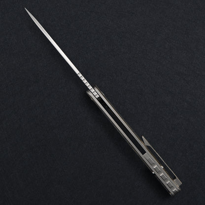 CH Vexor Frame Lock Flaming Ti （3.4'' Mirror Elmax core）