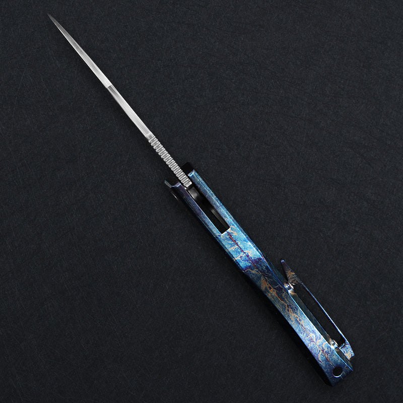 CH Cupra Frame Lock Flaming Ti （2.75'' Mirror Elmax core）