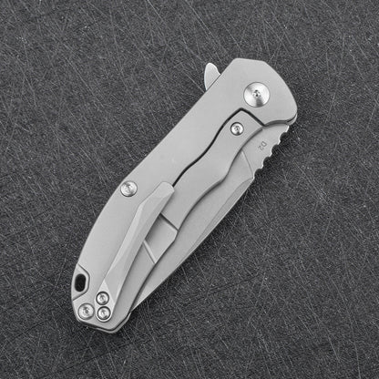 CH 3504s D2 Ti Handle Folding Knife