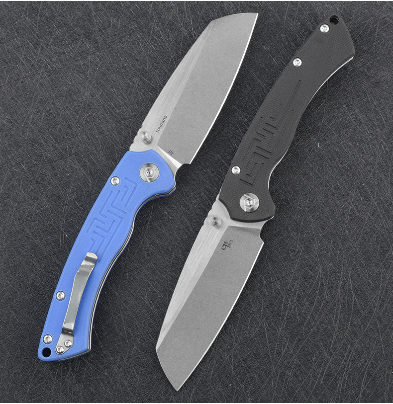 CH Toucans D2 G10 Handle Folding Knife
